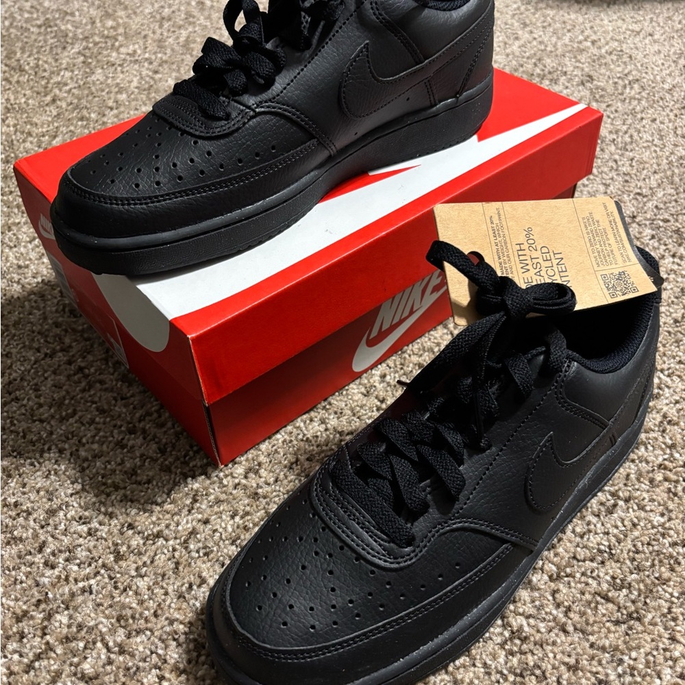 Nike Court Vision Low Black Sneakers